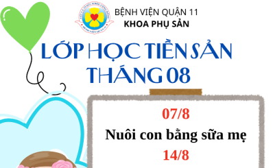 Lớp học tiền sản tháng 8 năm 2025